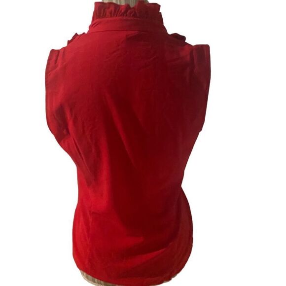 Spense  size medium ruffled sleeveless blouse perfect like new condition - Picture 2 of 2